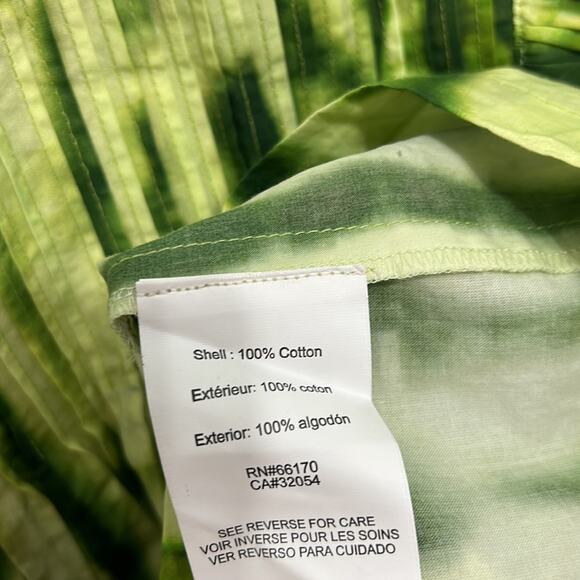 Anthropologie Samant Chauhan Emillia Green Tie Dye Ruffle Blouse Women’s size M - Picture 5 of 8